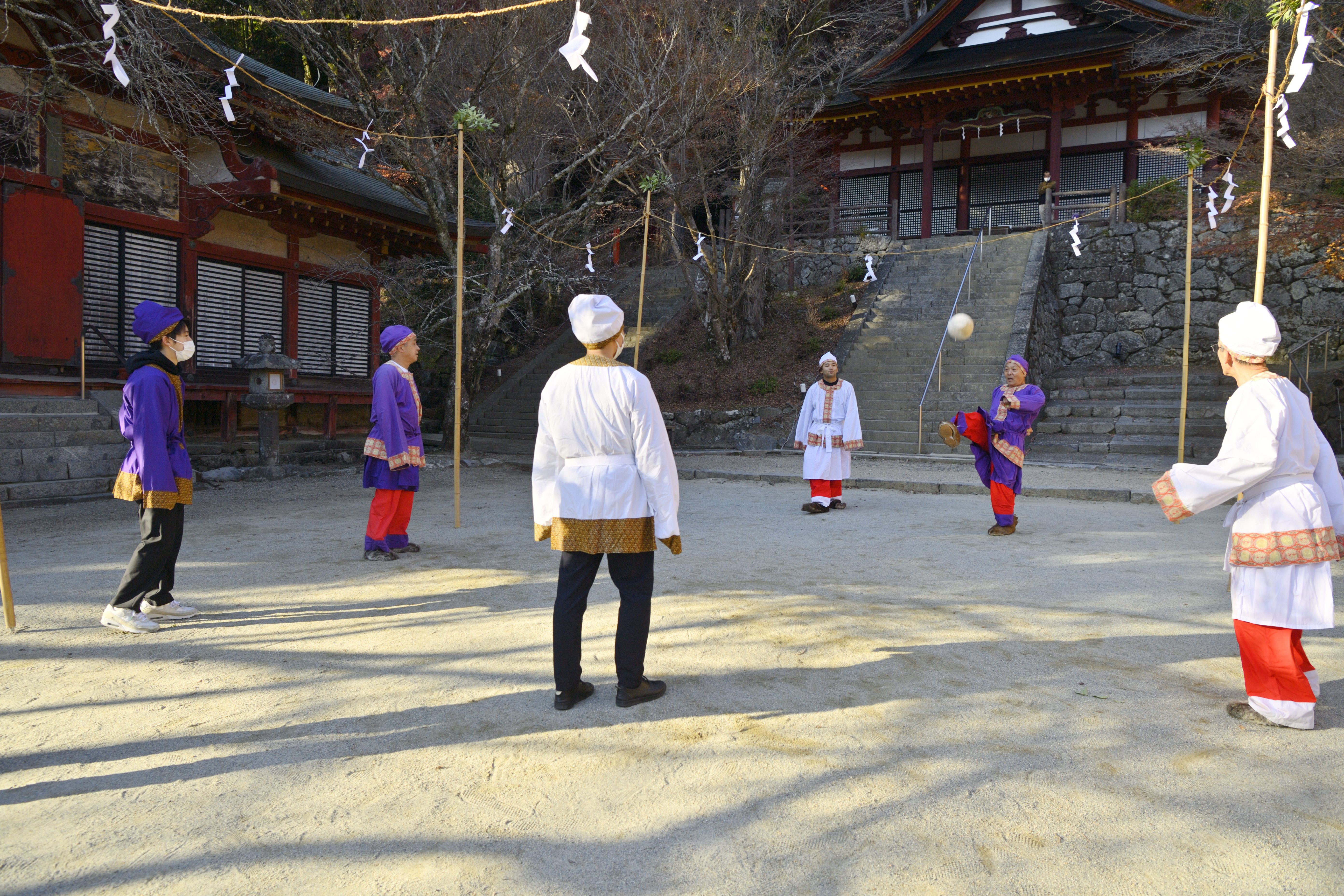 談山神社の蹴鞠