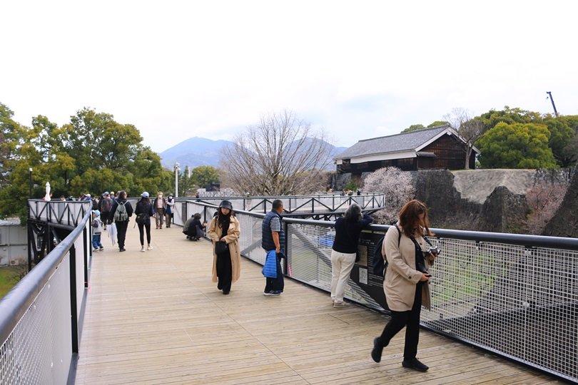 高架式に造られ眺めのいい特別見学通路