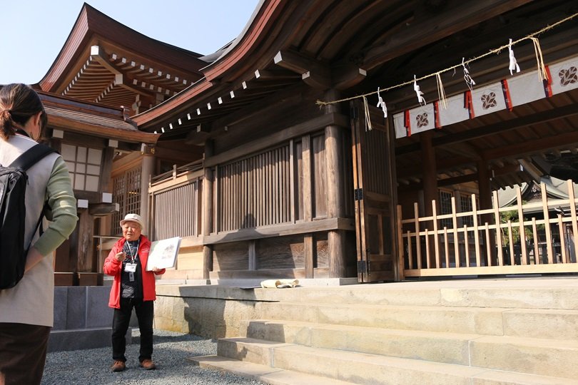 ボランティアガイドさんに歴史を聞くのも興味深い