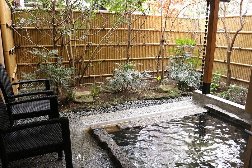 貸切露天風呂は雰囲気の異なる3タイプある
