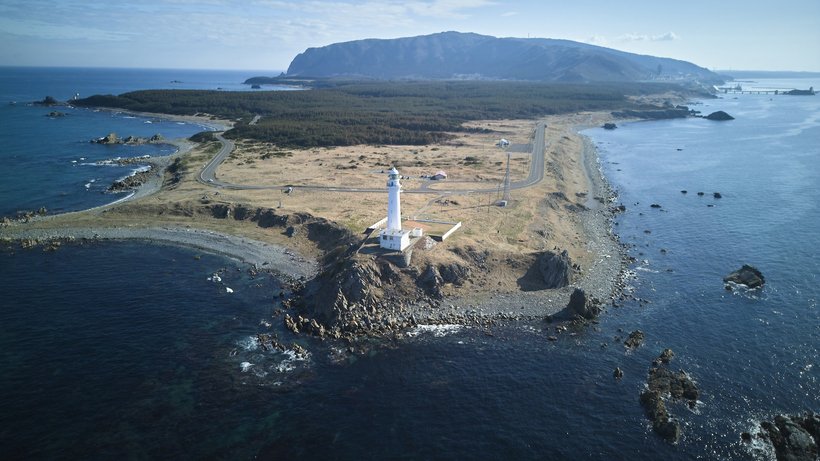 【空から灯台】尻屋崎灯台<青森県東通村>