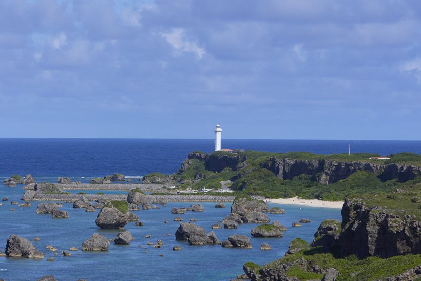 【空から灯台】平安名埼灯台＜沖縄県宮古島市＞