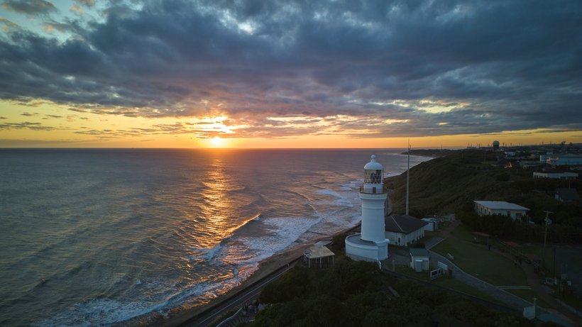 【空から灯台】御前埼灯台＜静岡県御前崎市＞