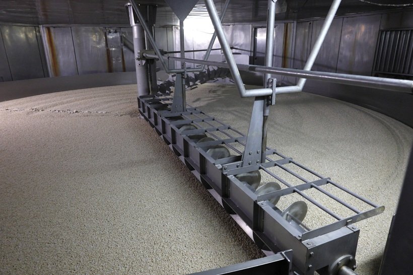 麹菌を付ける「製麹」工程