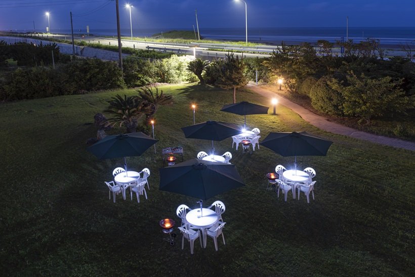 潮の香りを感じるバーベキュー会場