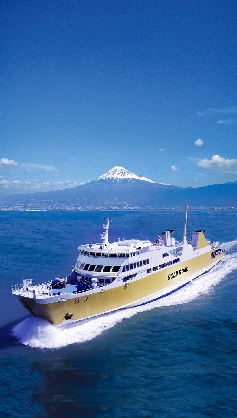 【フェリーひとり（一人）旅】日本一深い湾の駿河湾から日本一高い山の富士山を望む船旅　富士⚓＜駿河湾フェリー＞