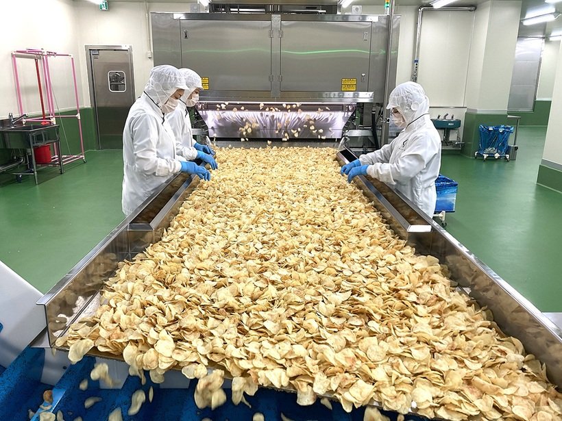 ポテトチップスの工場見学が湖池屋中部工場でスタート